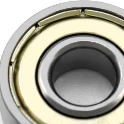 20 608zz ball bearings - Miniature deep groove ball bearings, double metal shielding - For skateboards, scooters, inline skates, 8 mm x 22 mm x 7 mm.