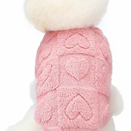 Dog Coat - Dog Sweater - Heart Dog Sweater - Puppy Dog Coat - Christmas Dog Sweater - Perfect for Small and Medium Dogs - Christmas Decorations - Christmas - XL.