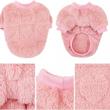 Dog Coat - Dog Sweater - Heart Dog Sweater - Puppy Dog Coat - Christmas Dog Sweater - Perfect for Small and Medium Dogs - Christmas Decorations - Christmas - XL.