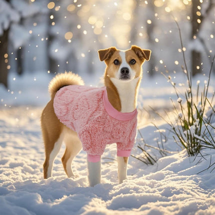 Dog Coat - Dog Sweater - Heart Dog Sweater - Puppy Dog Coat - Christmas Dog Sweater - Perfect for Small and Medium Dogs - Christmas Decorations - Christmas - XL.