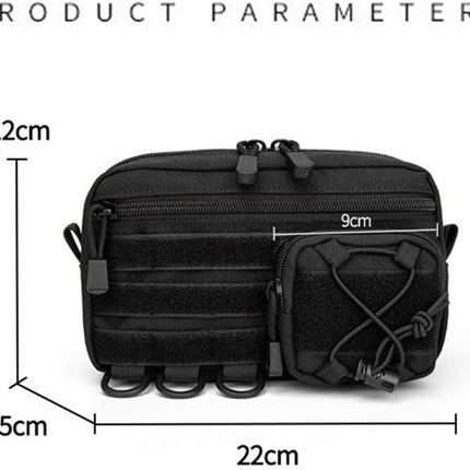 Bike bag - Fanny pack - Organizer - Pouch - Ultralight storage box - Waterproof Oxford Ripstop - Perfect for hiking, cycling, and survival gear.