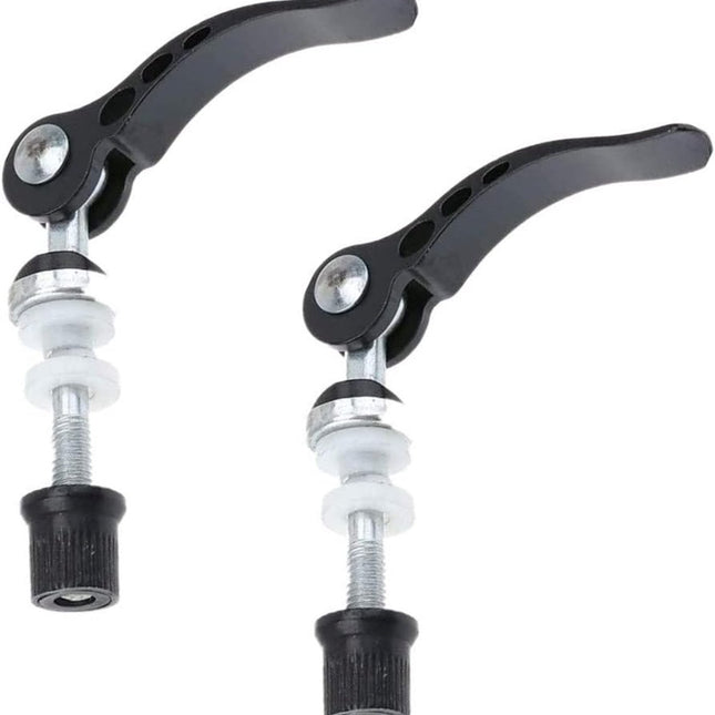 Quick-release seatpost clamp for mountain bikes, 2 pieces, aluminum, for Quick threaded seatposts, Quick-release fasteners, black