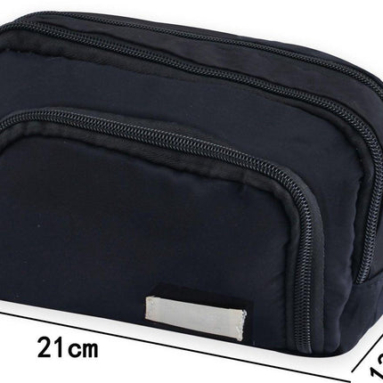 Pencil Case - Pencil Case - Adults - Boys and Girls - School Pencil Case - Black.