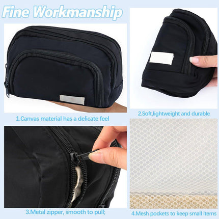 Pencil Case - Pencil Case - Adults - Boys and Girls - School Pencil Case - Black.