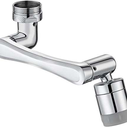 1440° Rotating Faucet - Faucet - Faucet Fitting - Faucet Head - Stainless Steel - Aerator - Rotating - Extension - Water Saving - Kitchen Faucet - Bathroom Faucet - Swivel - Dishwashing - Goud.
