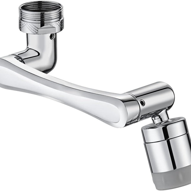 1440° Rotating Faucet - Faucet - Faucet Fitting - Faucet Head - Stainless Steel - Aerator - Rotating - Extension - Water Saving - Kitchen Faucet - Bathroom Faucet - Swivel - Dishwashing - Goud.