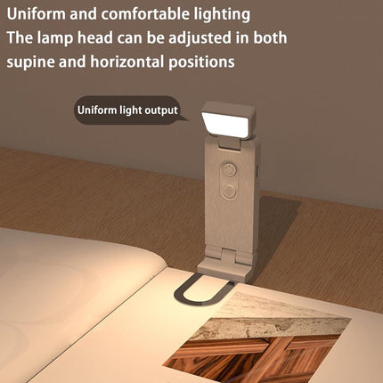 Reading Lamp - Book Lamp with Clip - 6 Lighting Levels - Bedtime Use - Adjustable Intensity - Reading Lamps - USB-C Rechargeable - With.