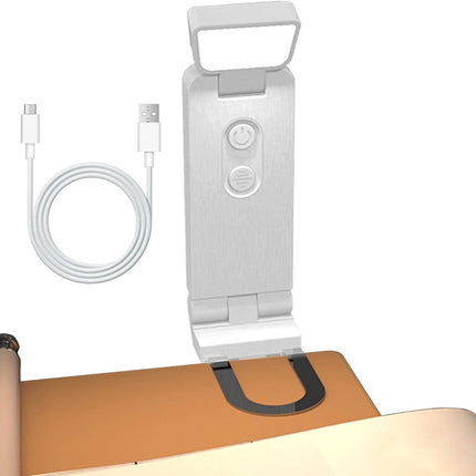 Reading Lamp - Book Lamp with Clip - 6 Lighting Levels - Bedtime Use - Adjustable Intensity - Reading Lamps - USB-C Rechargeable - With.