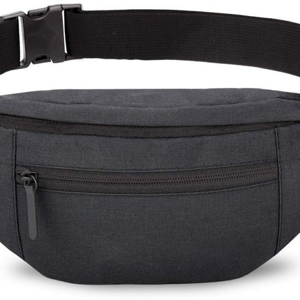 Fanny pack - Sports fanny pack - Running belt - Large fanny pack - Men's and women's - Fanny pack - Pouch - LIGHTWEIGHT RUNNING - For travel/on the go - Dark gray.