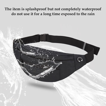 Fanny pack - Sports fanny pack - Running belt - Large fanny pack - Men's and women's - Fanny pack - Pouch - LIGHTWEIGHT RUNNING - For travel/on the go - Dark gray.