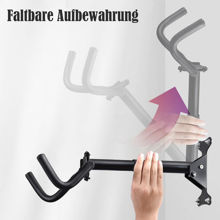 Bike rack - Wall-mounted bike rack - Stainless steel, can support 30 kg - Adjustable handlebar angle - Retractable wall-mounted bike rack - Suitable for indoor garages.