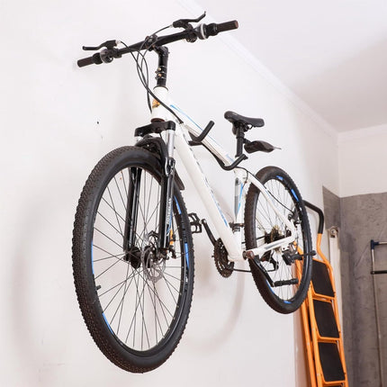 Bike rack - Wall-mounted bike rack - Stainless steel, can support 30 kg - Adjustable handlebar angle - Retractable wall-mounted bike rack - Suitable for indoor garages.