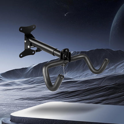 Bike rack - Wall-mounted bike rack - Stainless steel, can support 30 kg - Adjustable handlebar angle - Retractable wall-mounted bike rack - Suitable for indoor garages.