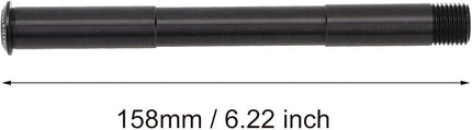 Bicycle - Thru-axle - Fork lockout lever - Aluminum alloy - Thru-axle - Quick-release bicycle front hub, fork, seatpost thru-axle, Boost fork axle - 110 x 15 mm - Black.
