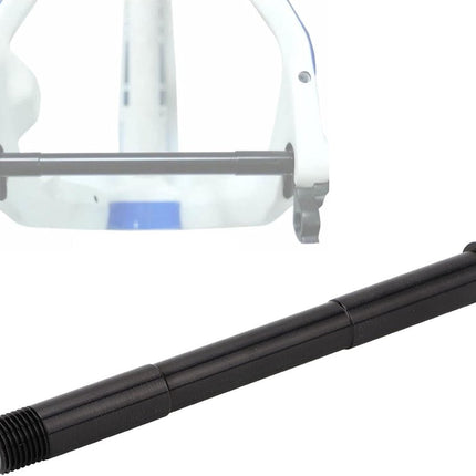 Bicycle - Thru-axle - Fork lockout lever - Aluminum alloy - Thru-axle - Quick-release bicycle front hub, fork, seatpost thru-axle, Boost fork axle - 110 x 15 mm - Black.