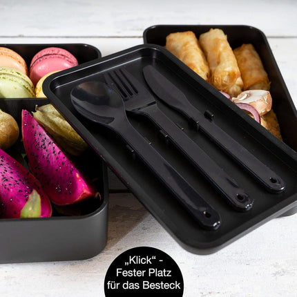 Japanese bento box, ideal lunch box for adults and children, compartmentalized lunch box, perfect for work, school, and baby on the go.