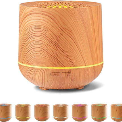 Humidifiers - Aromatherapy Humidifier - 300ml Diffuser - Air Humidifier - Room Humidifier - 7-Color LED - Light and Automatic Shut-Off - Essential Oil Diffuser for Home and Office (Light Color).