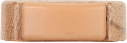 Round wooden doorstop, shockproof and anti-slip, set of 6, 4.5 x 4.2 x 1.6 cm, for floor and parquet, light brown, 45 x 42 x 16 mm..