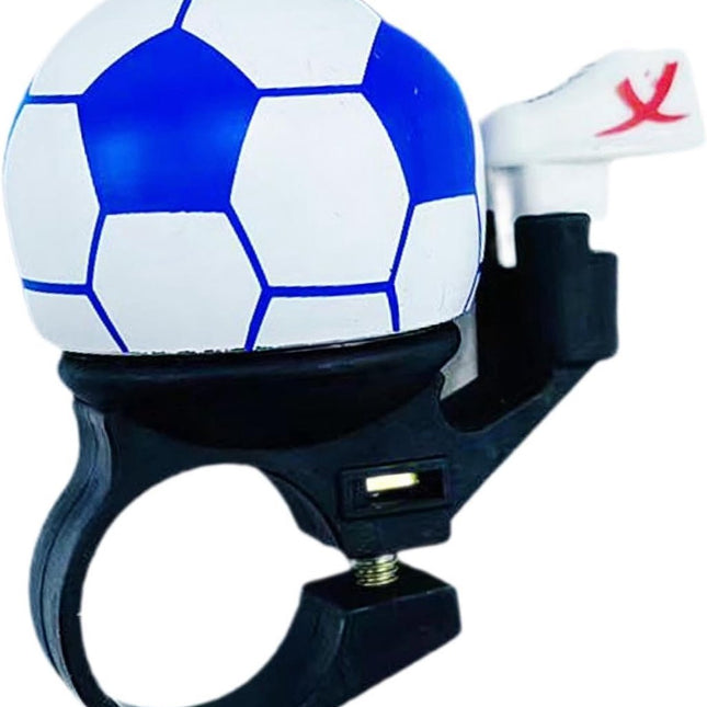 Bicycle bell - Blue football bicycle bell - Football bicycle bell - Bicycle horn - Children's bicycle bell - Bicycle horn - Blue