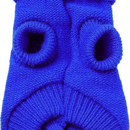 Dog Coat - Dog Sweater - Small Dog Sweater - Warm Dog Coat - Warm Puppy Sweater - Thick Knit Winter Sweater - Soft Roll Neck Sweater - Perfect for Small Dogs and Puppies - Christmas - Size L.