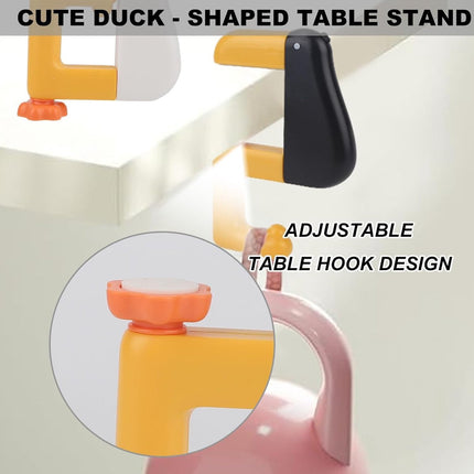 Table Hook - Desk Hook - Removable - Non-slip - Foldable - Desktop Installation - No Drilling Required - Suitable for Office, School, Office Organization, and Business Operations - 3 Pieces - Pink, White, Black.