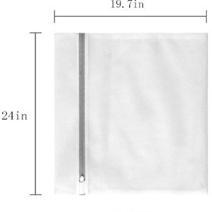Set of 3 Laundry Bags - Net Clothes - Groot Laundry Nets - Large, Strong Bags - For Delicate Clothes - Perfect for Washing Machines - Jackets - Jeans - 50 x 60 cm - Household Accessory.