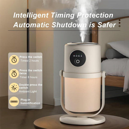 Humidifiers - Bedroom Humidifier - Cool Mist Humidifier - 280ml USB Desktop Humidifier with Night Light for Bedroom - Quiet Operation - Automatic Shut-Off - Timer.
