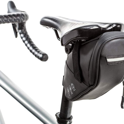 Bicycle saddle bag - Bicycle panniers - Bicycle panniers for e-bikes - Universal bicycle pannier - Road bike - Mountain bike - Bag - Black.