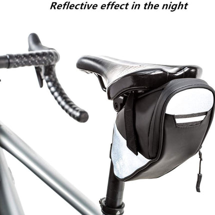 Bicycle saddle bag - Bicycle panniers - Bicycle panniers for e-bikes - Universal bicycle pannier - Road bike - Mountain bike - Bag - Black.