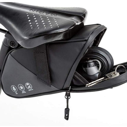Bicycle saddle bag - Bicycle panniers - Bicycle panniers for e-bikes - Universal bicycle pannier - Road bike - Mountain bike - Bag - Black.