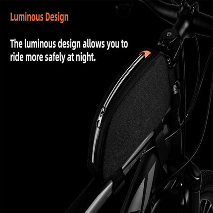 Waterproof bicycle bag for front frame, bicycle bag for top tube, suitable for road bikes, mountain bikes, outdoor cycling, travel and hiking.