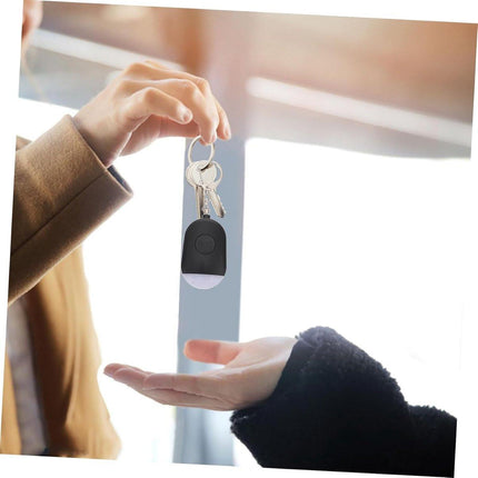 Portable Security Alarm - Personal Alarm - with LED - Emergency Alarm - SOS Button - Alarm Keychain - for Women - Personal Alarm for Outdoor Activities - Personal Alarm Keychain (Black).
