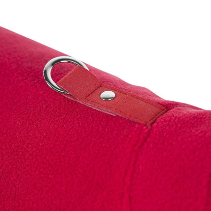 Dog Coat - Fleece Dog Vest - Winter Dog Sweater - Warm Dog Coat - Leash with O-Ring - Perfect for Small and Medium Dogs - Red - Size S.
