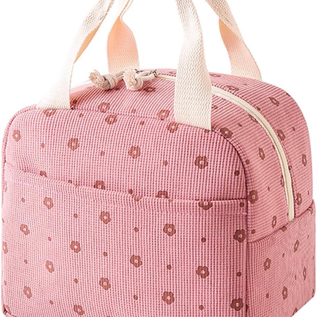 Women's Insulated Lunch Bag - Pink Insulated Bag for Work and School.