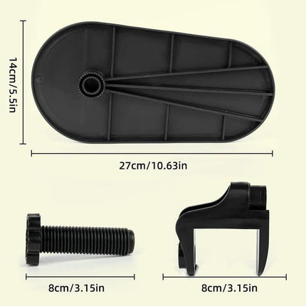 Set of 2 ergonomic armrests for desks - Armrest - Wrist rest - Adjustable wrist rest for computers and laptops - Universal comfort - Shoulder and wrist relief - For working from home and in the office - black.