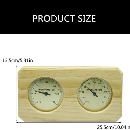 Indoor Thermometer - Indoor Thermometer - Thermometer - Weather Station - Hygrometer - Waterproof Wall-Mounted Thermometer and Hygrometer - Suitable for Indoor Bathroom, Sauna, Baby's Room.