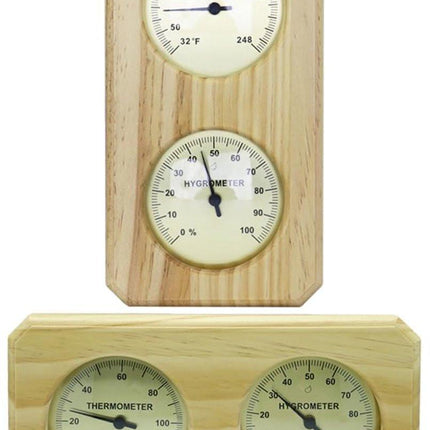 Indoor Thermometer - Indoor Thermometer - Thermometer - Weather Station - Hygrometer - Waterproof Wall-Mounted Thermometer and Hygrometer - Suitable for Indoor Bathroom, Sauna, Baby's Room.