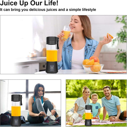 Blender - Mini blender - Smoothie maker - Rechargeable mini blender - Portable blender - Citrus press - Black.