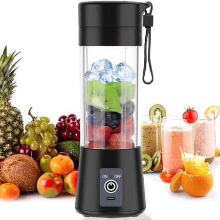 Blender - Mini blender - Smoothie maker - Rechargeable mini blender - Portable blender - Citrus press - Black.