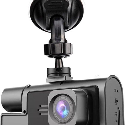Dashcam - Dual lens 1080p - HD video recorder, wide viewing angle - Loop recording - For safety while driving, parking and traveling.