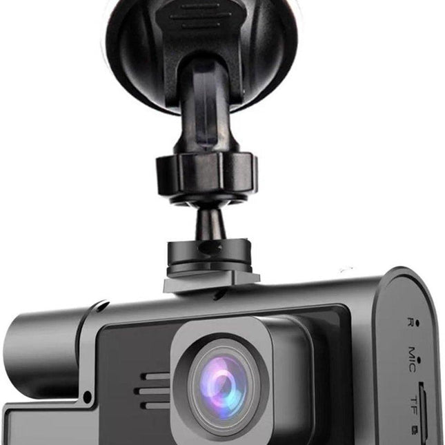 Dashcam - Dual lens 1080p - HD video recorder, wide viewing angle - Loop recording - For safety while driving, parking and traveling.