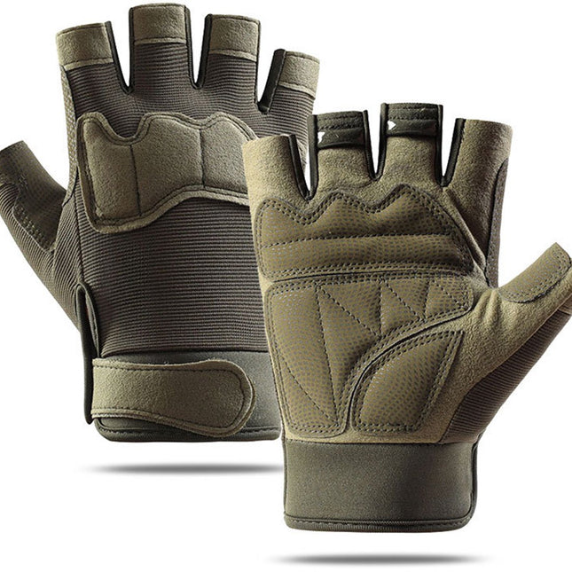 Gloves - Cycling Gloves - Gloves - Winter Gloves - Sports Gloves - Motorcycle Gloves - Padded Mittens - For Cycling, Walking, Climbing and Outdoor Sports - Army Green (M)