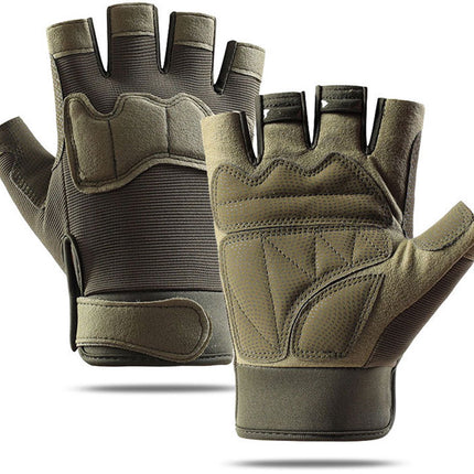 Gloves - Cycling Gloves - Gloves - Winter Gloves - Sports Gloves - Motorcycle Gloves - Padded Mittens - For Cycling, Walking, Climbing and Outdoor Sports - Army Green (M).