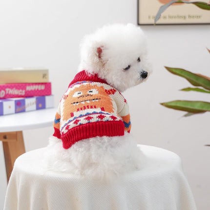 Dog Coat - Dog Sweater - Sweater for Small Dogs - Dog Sweater - Winter Knitted Sweater - Warm and Lightweight Cat Sweater - Perfect for Chihuahuas - Holidays - Christmas Decorations - Christmas - Size L.
