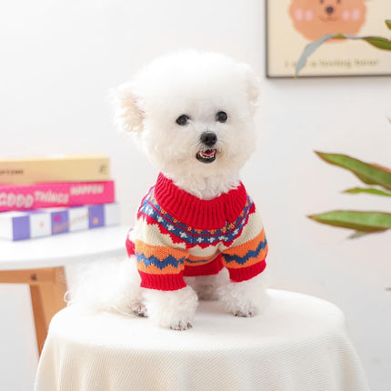 Dog Coat - Dog Sweater - Sweater for Small Dogs - Dog Sweater - Winter Knitted Sweater - Warm and Lightweight Cat Sweater - Perfect for Chihuahuas - Holidays - Christmas Decorations - Christmas - Size XL.