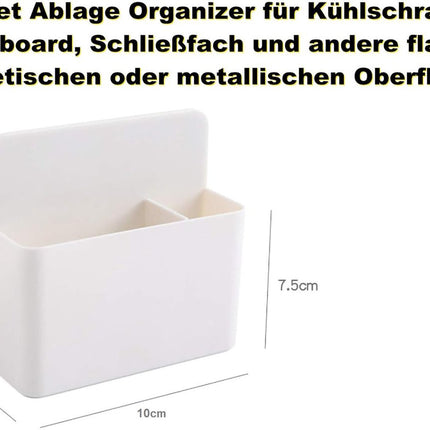Pen holder - Pen holder - Magnetic whiteboard marker holder - Storage box - Storage box for cooler, school, home, office - Wit.