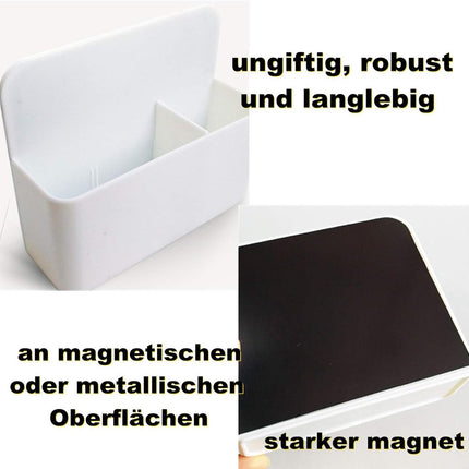 Pen holder - Pen holder - Magnetic whiteboard marker holder - Storage box - Storage box for cooler, school, home, office - Wit.