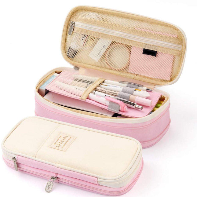 Pencil Case - Pencil Case - Pencil Case - Pencil Case - Pencil Case for Children and Adults - School Pencil Case for Boys and Girls - Pencil Case - Pink.