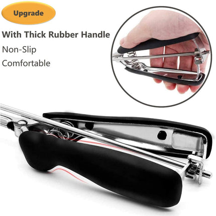 3-Piece Ice Cream Scoop Set - Stainless Steel Ice Cream Scoop - Ball Scoop - With Non-Slip Handle - For Fruit, Cookies, and Frozen Sorbets - Black.