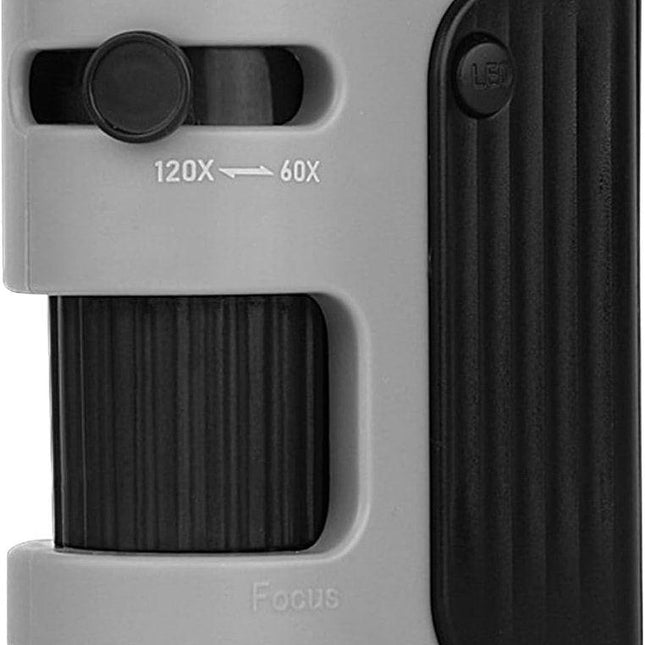 Children's Microscope - Pocket-Sized 60X-120X Microscope for Science Learning - ABS LED Optical Microscope with Glass Stage - For students to explore, discover, and observe.